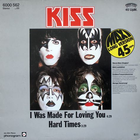 Kiss - I Was Made For Loving You: buy 12", Maxi at Discogs Kiss I Was Made For Loving You, Musik Cover, Kiss Group, Kiss Songs, Kiss Meaning, Kiss Music, Disco Songs, Kiss Concert, Kiss Army