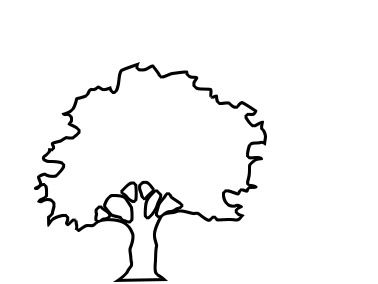 Oak tree outline Oak Tree Template, Tree Drawing Simple, Pb Logo, Triangle Drawing, Oak Tree Tattoo, Tattoo Tree, Tree Outline, Tree Template, String Art Templates