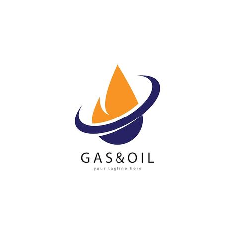 Vector oil and gas logo vector | Premium Vector #Freepik #vector #petrol-logo #logo-illustration #petroleum-logo #aqua-logo Gas Company Logo, Oil And Gas Logo, Petroleum Logo, Oil Company Logos, Petrol Logo, Aqua Logo, Oil Logo, Planet Logo, Gas Company