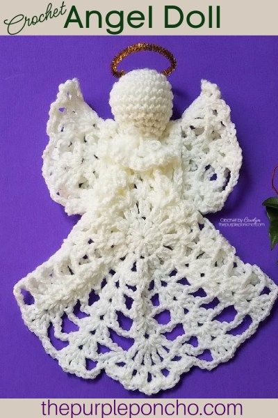 Crochet Granny Square Angel, Angel Doily Crochet Pattern, Crochet Lace Angel Free Pattern, Crochet Angel Ornament Free Pattern, Crochet Angels Free Pattern, Crocheted Angels, Crocheted Keychains, Thrifted Christmas, Angel Crochet Pattern Free