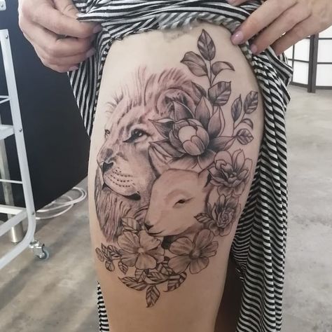 Lion And Lamb Tattoo For Women, Lion And The Lamb Tattoo For Women, Lion And Lamb Tattoo Women, Lamb Tattoo For Women, Lion And The Lamb Tattoo, Lion And Lamb Tattoo, The Lion And The Lamb, Lamb Tattoo, Lion And The Lamb