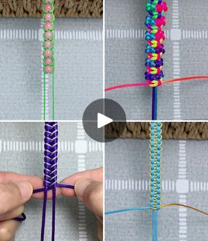 Handmade Bracelet Tutorials for Beginners | Easy DIY Thread Bracelet Making Ideas at Home :) | By Simple CraftsFacebook Bracelet Making Tutorial Thread, Bracelet Making Ideas, Bracelet Making Tutorial, Handmade Bracelets Tutorial, Bracelet Tutorials, Thread Bracelet, Simple Crafts, Thread Bracelets, Xmas Ideas