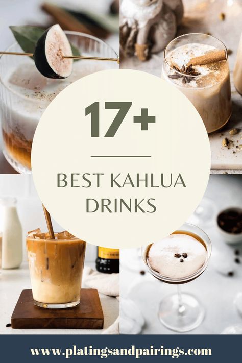 Wondering what the best Kahlua drinks are? If you’ve got a bottle of Kahlua to use up, I’ve got you covered with this guide! There are so many delicious cocktails to choose from, besides the standard White Russian. Kalua Drinks Cocktails Simple, Kaluha Recipes Drinks, Kahlua Coffee Drinks, Kaluha Recipes, Toasted Almond Drink, Kaluah Recipes, Kahlua Drinks, Baileys Drinks, Homemade Kahlua