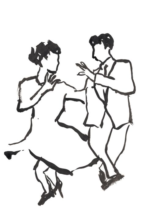 Art | Artfully Walls Dancing Feet Drawing, Couple Dancing Doodle, Dancing People Drawing, Dancing People Illustration, People Dancing Drawing, Dancing Illustration Art, Couple Dancing Illustration, Wedding Art Illustration, Love Illustration Couple