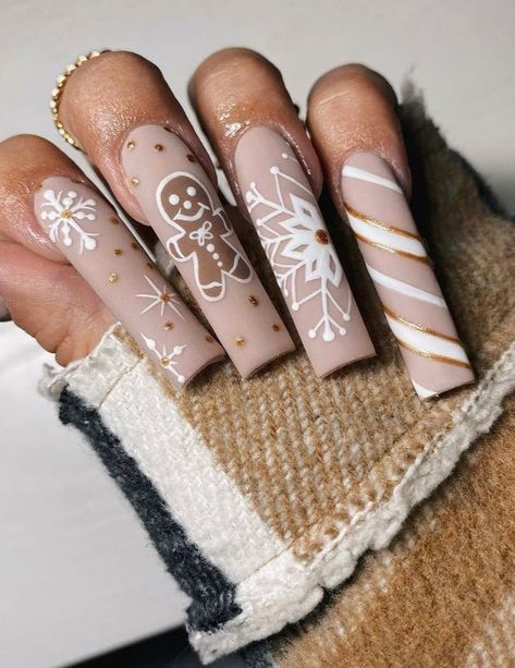 Winter Nails Acrylic, Sweater Nails, Short Square Acrylic Nails, Long Acrylic Nails Coffin, Acrylic Nails Coffin Pink, Long Square Acrylic Nails, Acrylic Nails Coffin Short, Xmas Nails, Coffin Nails Designs