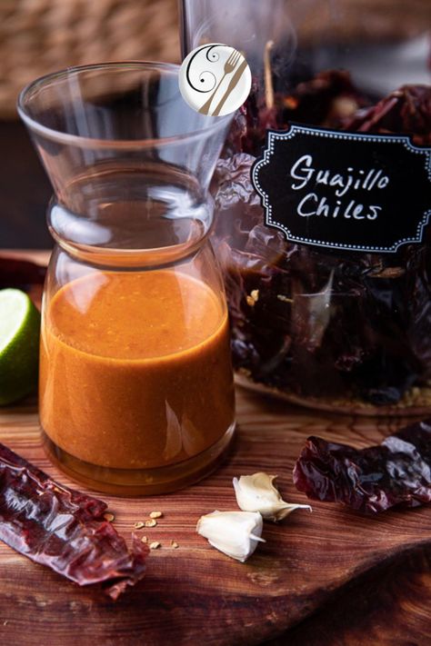 This Guajillo Chile Lime Vinaigrette is tangy, sweet and slightly spicy. I created it as a special healthy vinaigrette to go with my Avocado Chile Lime Bowl. It’s great on grilled vegetables and also perfect as a meat marinade. This vinaigrette recipe is healthier than other vinaigrettes as it uses less sugar and less oil. Basil Vinaigrette Dressing, Healthy Vinaigrette, Guajillo Chile, Chili Lime Vinaigrette, Delicious Salad Dressings, Basil Vinaigrette, Roasted Beet Salad, Meat Marinade, Citrus Vinaigrette