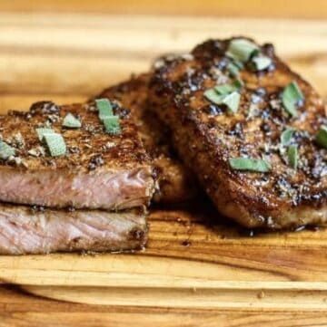 Sous Vide Balsamic and Sage Pork Chops - Sous Vide Ways Sous Vide Pork Loin, Sage Pork Chops, Pillsbury Biscuit Recipes, Sous Vide Pork Chops, Balsamic Pork Chops, Honey Mustard Pork Chops, Sous Vide Pork, Mustard Pork Chops, Cooking Pork Chops