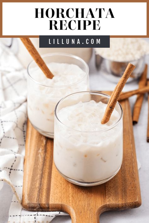 Horchata is a refreshing, cinnamon-flavored Mexican drink filled with flavor! It's festive and perfect for any occasion. #horchata #horchatarecipe #mexicandrink #cinnamon #mexicanhorchata Horchata Recipe Mexican, Easy Horchata Recipe, Mexican Horchata, Homemade Horchata, Mexican Hot Chocolate Recipe, Horchata Recipe, Easy Mexican Casserole, Cinnamon Drink, Agua Fresca Recipe