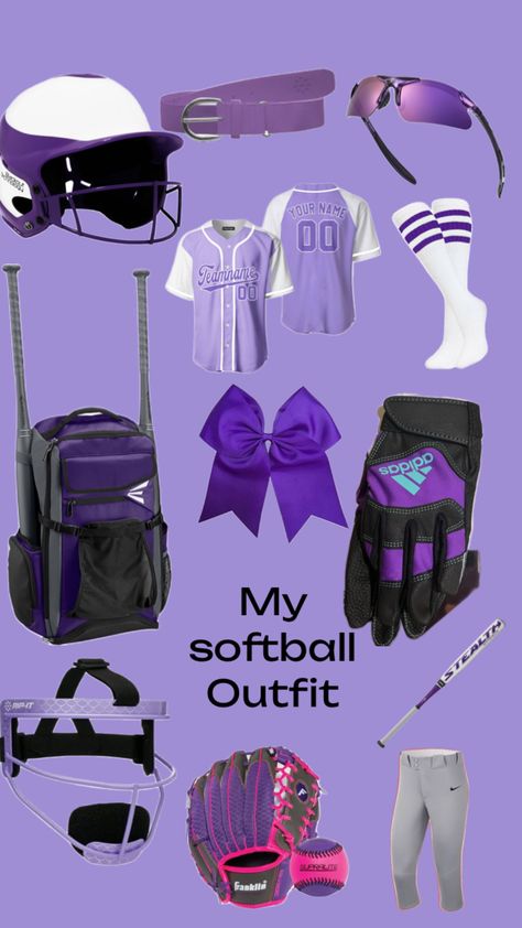 All purple softball outfit ❤️￼ Preppy Softball, Softball Outfits, Sports Outfits, Softball, Bristol, Sport Outfits, Adidas, Sports, Purple