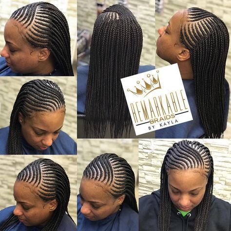 Feed in cornrows in from with singles in the back mid back #likeforlike #braidsinarizona #arizonabraider #feedinbraids #boxbraids… Feed In Cornrows, Braids With Shaved Sides, Twisted Hair, Kid Braid Styles, Single Braids, African Hair Braiding Styles, Cute Braided Hairstyles, Girls Hairstyles Braids, Girls Braids