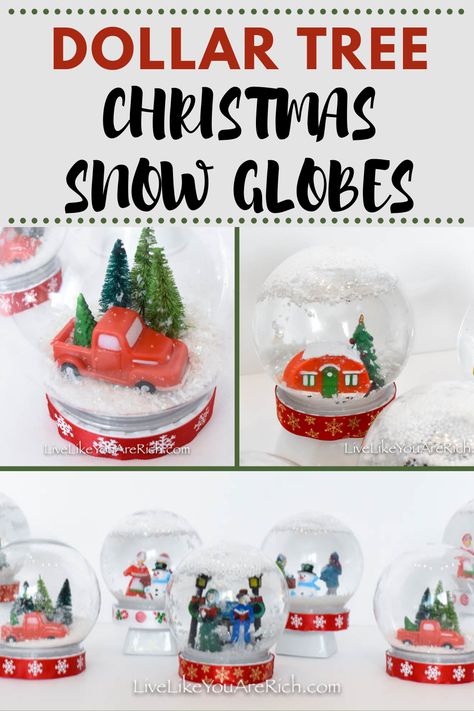 Christmas Domes Diy, How To Make Snow Globes Diy, Dollar Tree Kids Christmas Crafts, Diy Snowglobes For Kids Crafts, Diy Mini Snow Globe, Snowglobes Christmas Snow Globes, Snow Globe Ideas Christmas, Easy Diy Snow Globe For Kids, Snowglobes Diy Kids How To Make