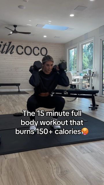 15 Minute Full Body Workout, Dumbbell Full Body Workout, Workout Gym Routine, 15 Minute Workout, Abs And Cardio Workout, Muscle Building Workouts, Gym Routine, Build Lean Muscle, Workout Plan Gym