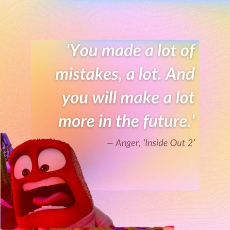 Quotes From Inside Out Movie, Meaningful Movie Quotes, Inside Out Quotes Inspiration, Quotes On Emotions, Inside Out Movie Quotes, Inside Out Quotes Disney, Inside Out 2 Quotes, Inside Out Quotes, Quotes About Emotions