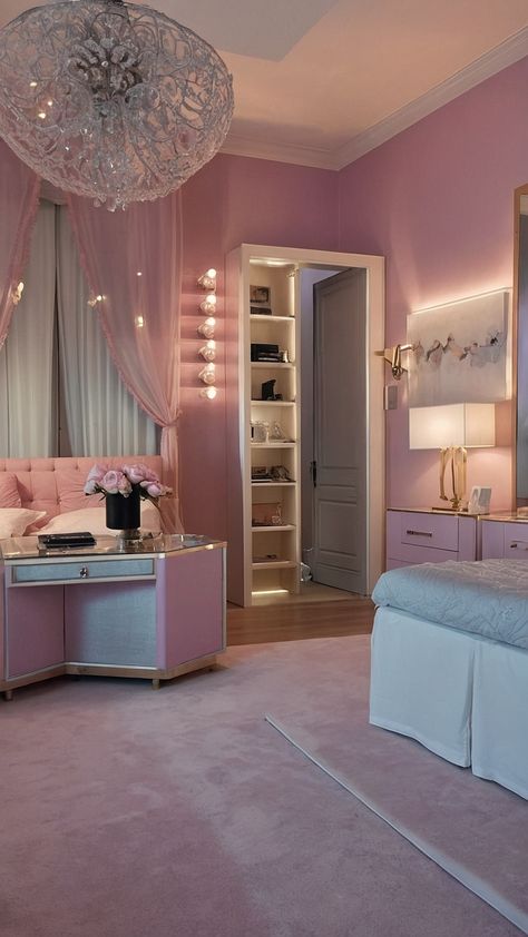 Transform your bedroom with these stunning pink bedroom ideas From soft teens' rooms to elegant black and gray decor explore a variety of styles including dark rose accents and small white kids' spaces Find inspiration for green and girly rooms as well as dusty hues Pink Bedroom Design Ideas, Teen Pink Room, Room Decor Bedroom Black, Black Pink Room, Black And Pink Room Ideas, Bedroom Ideas Black And White, Girly Bedroom Ideas For Women, Black And Pink Room, Bedroom Decor Girly