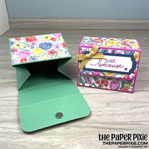 Large Tapered Treat Box - The Paper Pixie The Paper Pixie, Paper Pixie, Treat Holders, Gift Card Boxes, Card Folds, Gift Box Design, Paper Boxes, Card Boxes, Treat Holder