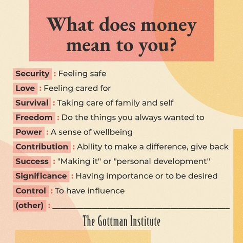 The Gottman Institute on Instagram: “There is no right or wrong way to feel about or interpret money because money means different things to different people.⁠ ⁠ During…” Making Marriage Work, Gottman Method, Gottman Institute, Parenting Done Right, Right Or Wrong, Different People, Love Truths, Self Reminder, About Money