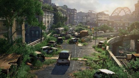 In celebration of the announcement of The Last of Us: Part 2, here's a TLoU dump! - Album on Imgur Post Apocalyptic City, Last Of Us Remastered, Abandoned City, Apocalypse World, Post Apocalyptic Art, Apocalypse Art, Post Apocalypse, Digimon Adventure, Last Of Us