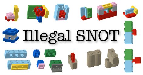 Lego Slope Technique, Lego Parts List, Lego Rock Technique, Lego Directions, Illegal Lego Building Techniques, Lego Techniques, Break The Rules, Lego Group, Disney Castle