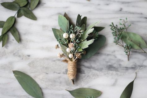 Eucalyptus Boutonniere, Greenery Boutonniere, Dried Greenery, Boutineer Wedding, Bracelet Corsage, Boutonniere Wedding Rustic, Groomsmen Buttonholes, Southwestern Wedding, Flower Boutonniere