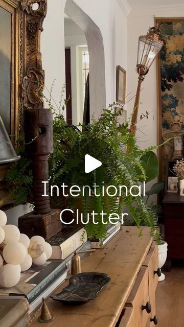 Deborah Foglia on Instagram: "Intentional clutter, aka curated finds! It’s why I got into selling vintage and starting a vintage marketplace @vintage_keepers_shop I like seeking items that bring “collector” “found” “interesting” “unique” “character” to my home. Don’t settle for Target everything, and mocking everything on the internet…find what you love and create intentional clutter. #oldhomelove #intentionalclutter #interiorswithsoul #lonnyliving #traditionalhome" Intentional Clutter, Vintage Marketplace, Traditional House, Old Houses, My Home, The Internet, Diy Decor, I Shop, Lavender