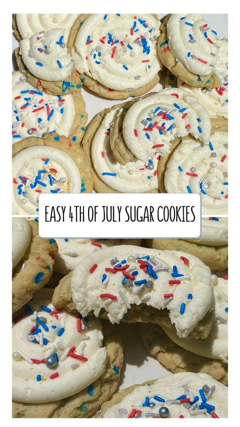 Bunny Bun, Patriotic Cookies, Holidays Recipes, Homemade Birthday Cakes, Homemade Birthday, Bun Bun, Cookie Frosting, Bake Sale, Diy Birthday Gifts