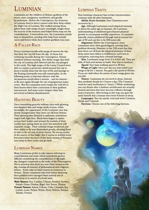 5e Races, Dungeons And Dragons Races, D D Races, D D Character Ideas, Dnd Classes, Dnd Races, Dungeons And Dragons Classes, Dnd Dragons, Dnd 5e Homebrew