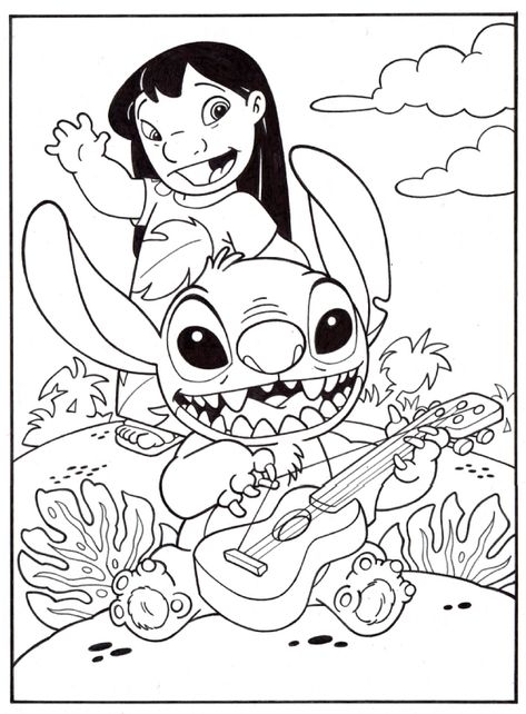 LILO & STITCH THE SERIES ORIGINAL INKED PAGE / MICKEY JORDAN FOR DISNEY MAGAZINE. Comic Art Coloring Pages Lilo And Stitch, Lelo And Stitch Coloring Pages, Lilo Stitch Coloring Pages, Lilo And Stitch Color By Number, Disney Character Coloring Pages, Disney Colouring In Pages, Disney Coloring Pages For Grown Ups, Disney Adult Coloring Pages, Colouring Pages Disney