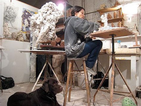 lucy liu in her studio Decision To Leave, Houses In France, Artsy Aesthetic, In Her Studio, Lucy Liu, Happy 50th, Happy 50th Birthday, Mary Elizabeth, Inspirational People