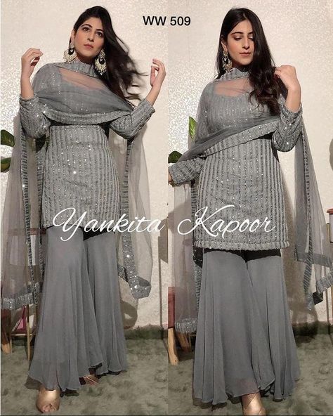 WearYourChoice❣️❣️ on Instagram: “Make Your #weddingseason More #elegant With These #designer #outfits ... #geneliadsouza #kajol #aliabhatt #shrenuparikh #parineetichopra…” Sequence Embroidery, Indian Gowns Dresses, Kurti Designs Party Wear, Kurta Designs Women, Indian Gowns, Indian Bridal Outfits, Designer Party Wear Dresses, Party Wear Indian Dresses, Fancy Dress Design