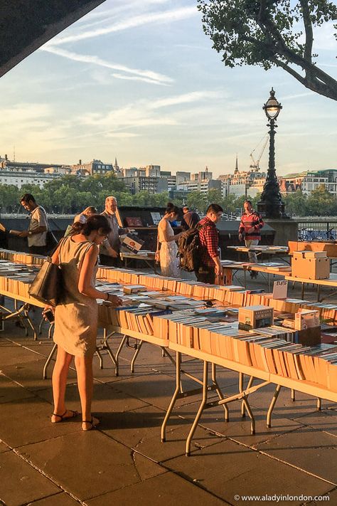 Southbank Centre Book Market in London Greenwich Market London, Greenwich London Aesthetic, London In The 90s, 90s London Aesthetic, London Living Aesthetic, London Borough Market, Working In London, South London Aesthetic, Street Market Aesthetic