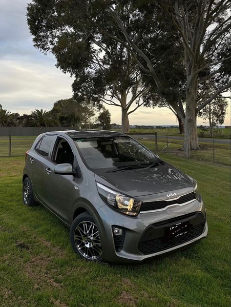 Kia Cars Models, Kia Picanto 2023, Kia Picanto Aesthetic, Grey Car Aesthetic, Kia Car Aesthetic, First Car Aesthetic, Toyota Runner, Runner Aesthetic, Kia Car