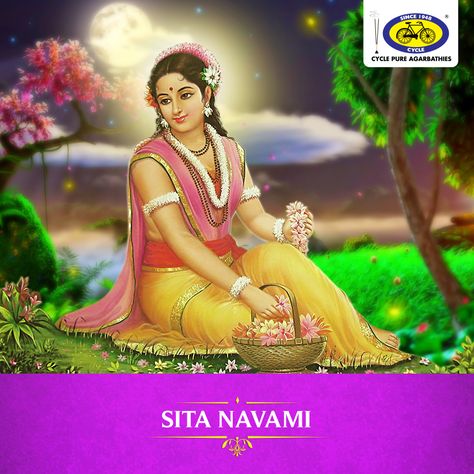 Also known as Sita Jayanti or Janaki Navami, Sita Navami is celebrated to commemorate the birth anniversary of Goddess Sita. Celebrated on the ninth day of Shukla Paksha in the month of Vaisakha, this day sees women fasting and praying for a happy and peaceful married life. This day is usually celebrated by erecting a puja mandap with four pillars. Ingredients such as til, rice and barley are used to perform the main puja, and legendary stories of Sita are read for inspiration. #PureDevotion Sita Navami, Hinduism Gods, Wallpapers Hd 1920x1080, Mata Sita, Fasting And Praying, Puja Mandap, Goddess Sita, Adi Shankaracharya, Gods Goddesses