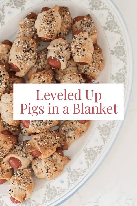 Easy, Elevated Pigs in a Blanket Recipe for summer sharing Pigs In Blanket, Pigs In A Blanket Recipe, Neighborhood Block Party, Easy To Make Appetizers, Pigs In A Blanket, Holiday Meal, Super Easy Recipes, Crescent Rolls, Baking Sheets