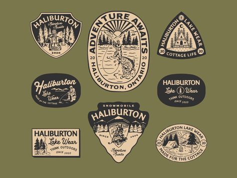 Free Vintage Fonts, Lake Wear, Mexican Kitchen, Vintage Camping, Seal Design, Badge Logo, Badge Design, Vintage Fonts, Instagram Design