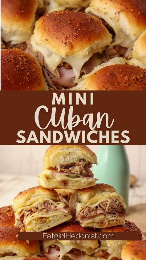 Latin Appetizers For Party, Cuban Charcuterie Board, Cuban Wedding Food, Cuban Sandwich Skewers, Mini Cuban Sandwiches, Mini Cubano Sandwiches, Cuban Appetizers For Party, Cuban Dinner Party, Cuban Fingerfood