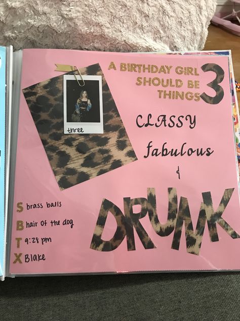 shot book page 3 21st birthday shot book ideas page three 21st Birthday Scrapbook, Shot Book Page Ideas, 21st Birthday Shot Book, Birthday Scrapbook Pages, Heritage Scrapbook Pages, 21st Bday Ideas, Shot Book, Birthday Shots, Creating Keepsakes