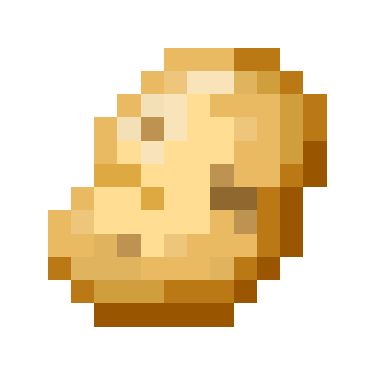 Potato Pixel Art, Minecraft Potato, Minecraft Patterns, Make Baked Potatoes, Diy Minecraft Decorations, Potato Drawing, Minecraft Items, Pixel Art Food, Minecraft Horse