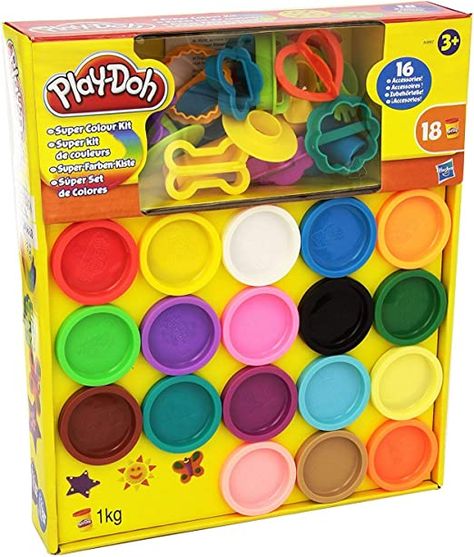 Play-doh Super Color Kit, 18 Fun Colors, 16 Tools and Accessories : Amazon.co.uk: Toys & Games Creative Christmas Presents, Play Doh Kits, Kids Play Dough, Disney Princess Toys, Image Spiderman, Play Mobile, Frog Decor, Kids Pop, Playdough Kits