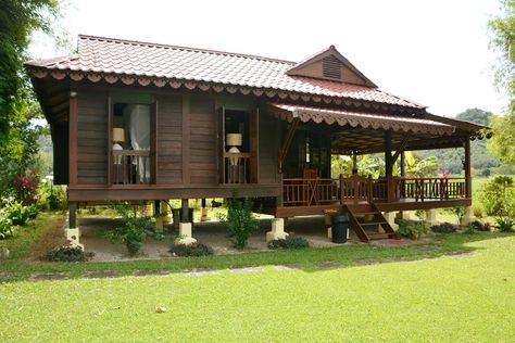 Sunset Valley - Field House - Airbnb Thai House Design, Kedah Malaysia, Langkawi Island, Sunset Valley, Beautiful Small Homes, Pelan Rumah, Wooden House Design, Field House, Bamboo House Design