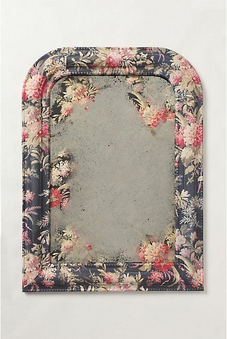 Anthropologie Inspired Mirror Tutorial; Guest – Remodelaholic Mirror Diy Projects, Mirror Tutorial, Anthropologie Mirror, Mirror Makeover, Anthropologie Inspired, Decoupage Furniture, Vintage Revival, Decoupage Vintage, Mirror Frame