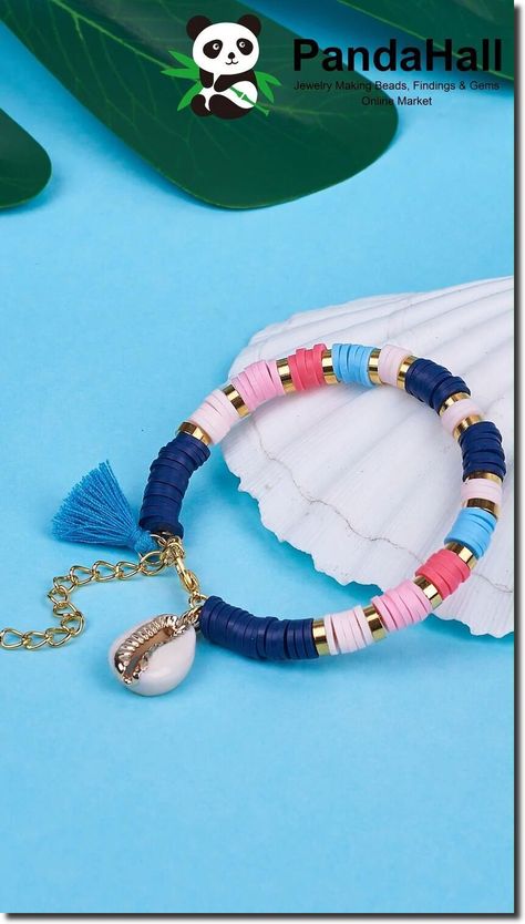 Easy Handmade Accessories, Fimo Bracelet Ideas, Fimo Necklace Ideas, Beaded Accessories Diy, Diy Heishi Bead Bracelet, Heishi Bracelet Diy, Beaded Accessories Ideas, Accessories Handmade Ideas, Handmade Bracelets Ideas