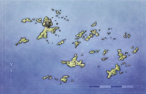 Free fantasy archipelago map for pathfinder and 4e d&d Archipelago Map, Novel Writing Inspiration, Pirate Island, Dnd World Map, Fantasy World Map, Scale Map, Tabletop Rpg Maps, Drawn Map, Fantasy Island