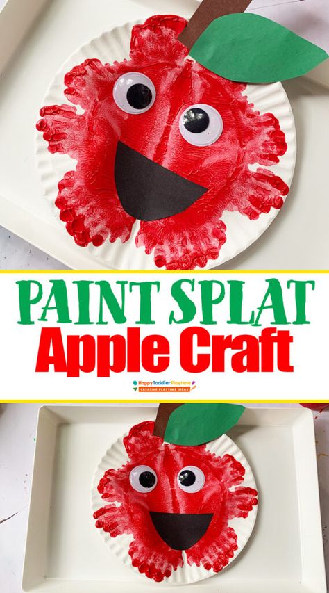 This ultra-fun and slightly messy Paint Splat Apple Craft that promises bursts of joy and a basketful of learning for the little crafters. September Childcare Themes, Apple Art Projects For Toddlers, Johnny Apple Seed Crafts For Toddlers, October Crafts Preschool Art Projects, Preschool Simple Crafts, Fall Kids Arts And Crafts, Toddler Arts And Crafts August, Learning Colors Preschool Crafts, Teacher Crafts For Toddlers