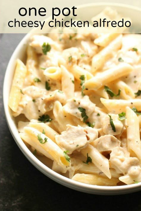 Alfredo Recipe Easy, Pasta Alfredo Recipe, Easy Chicken Fettuccine, Easy Chicken Fettuccine Alfredo, Cheesy Chicken Alfredo, Lasagne Roll Ups, Chicken Alfredo Fettuccine Recipe, Fettucini Alfredo, Chicken Alfredo Lasagna