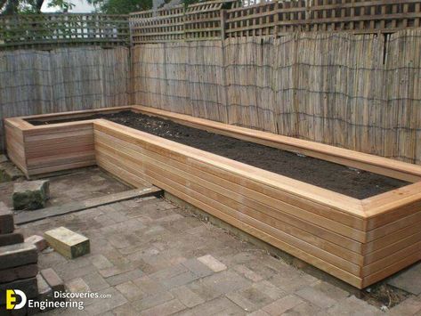 How To Build a Simple Raised Bed Plant? - Engineering Discoveries Vegetable Garden Planters, Raised Garden Bed Ideas, Garden Bed Ideas, Ideas For Backyard, Landscape Timbers, Raised Vegetable Gardens, Vegetable Garden Raised Beds, Modern Mediterranean, Garden Planter Boxes