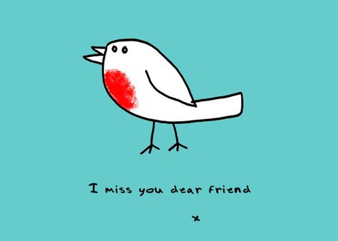 Missing My Friend, Robin Redbreast, Miss You Already, Cold Shower, My Other Half, Bestest Friend, Doodle Lettering, Art Life, Early Bird