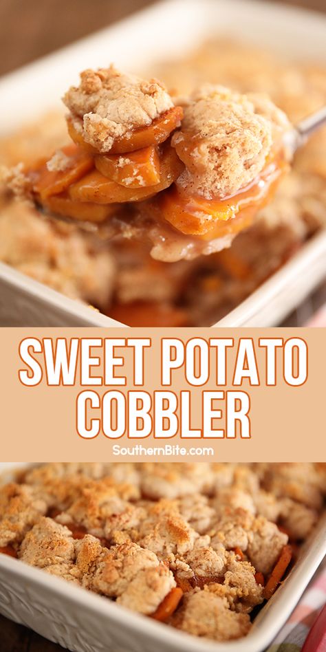 Sweet Potato Cobbler, Perfect Potatoes, Southern Foods, Sweet Potato Dessert, Cooking Desserts, I Heart Recipes, Crescent Recipes, Heart Recipes, Egg Allergy