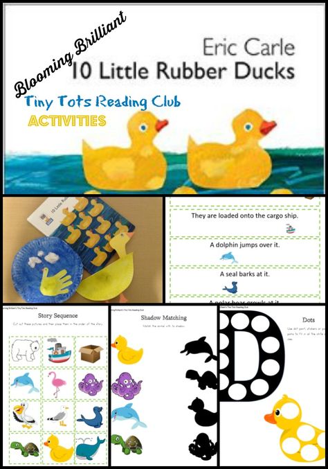 Discover the 10 Little Rubber Ducks by Eric Carle in a whole new way with crafts, and FREE printable learning activities. Eric Carle Activities Preschool Free Printables, Duck Crafts For Preschoolers, Rubber Duck Activities For Preschool, Rubber Duck Activities, 10 Rubber Ducks Activities, Duck Learning Activities, 10 Little Rubber Ducks Activities, 5 Little Ducks Activities, Five Little Ducks Activities