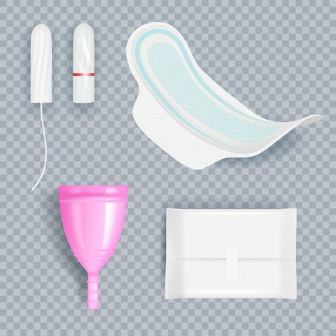 Hygiene ladies. female pads and tampons ... | Premium Vector #Freepik #vector #woman #medical #girl #cartoon Sanitary Pad Illustration, Menstruation Pad, Menstruation Cycle, Pads And Tampons, Female Hygiene, Calendar Vector, Pads Tampons, Menstrual Period, Sanitary Napkin