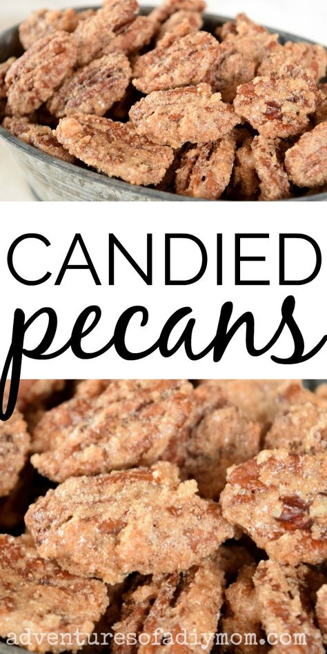 Swedish Pecans, Coated Pecans Recipe, Smoked Candied Pecans, Candy Pecans Recipe Easy Stovetop, Cinnamon Pecans Recipe Easy, Candy Pecans Recipe Easy, Pecan Candied, Ragtag Candies, Best Candied Pecans